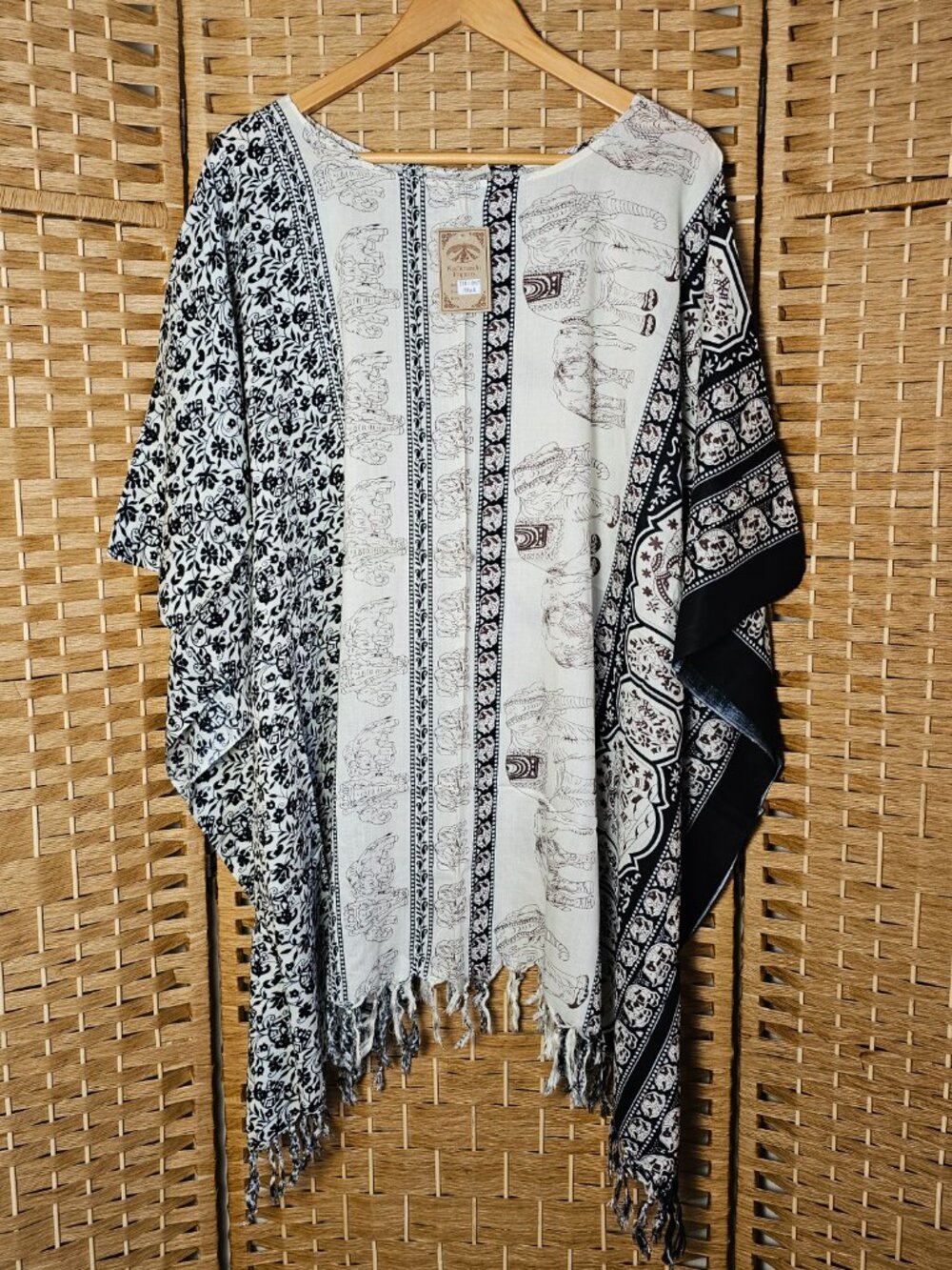 Kathmandu Imports Elephant Top Black OS NWT